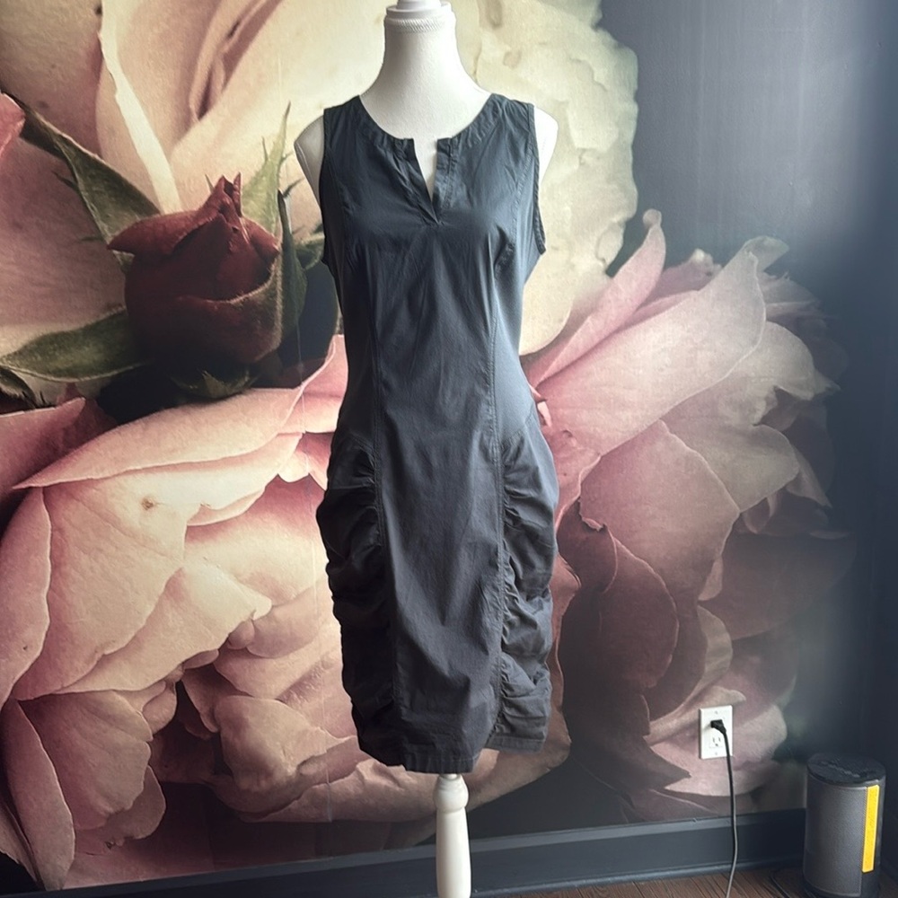 Charcoal XCI dress proudly Canadian